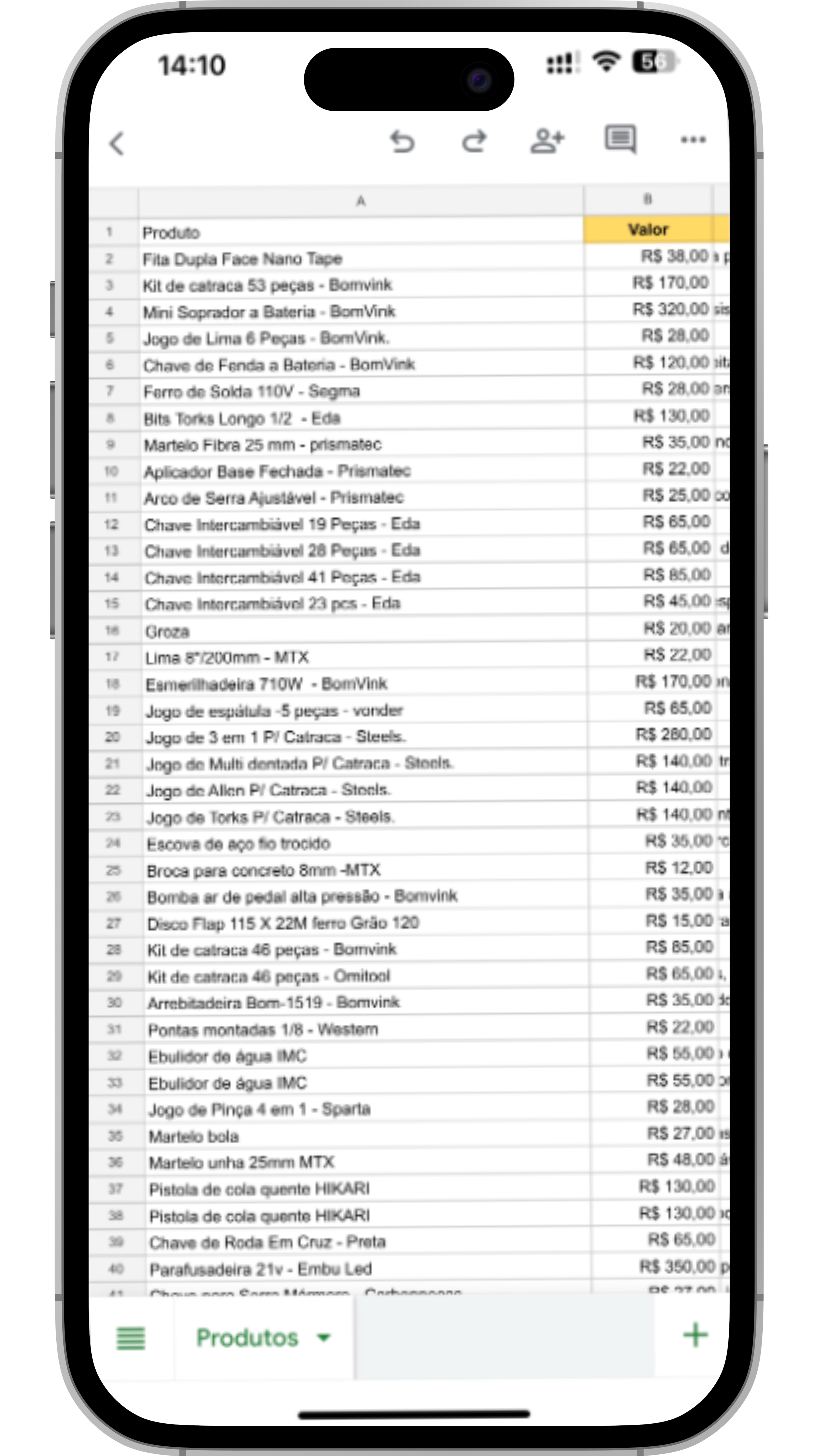 Base de Dados: Catálogo de Produtos