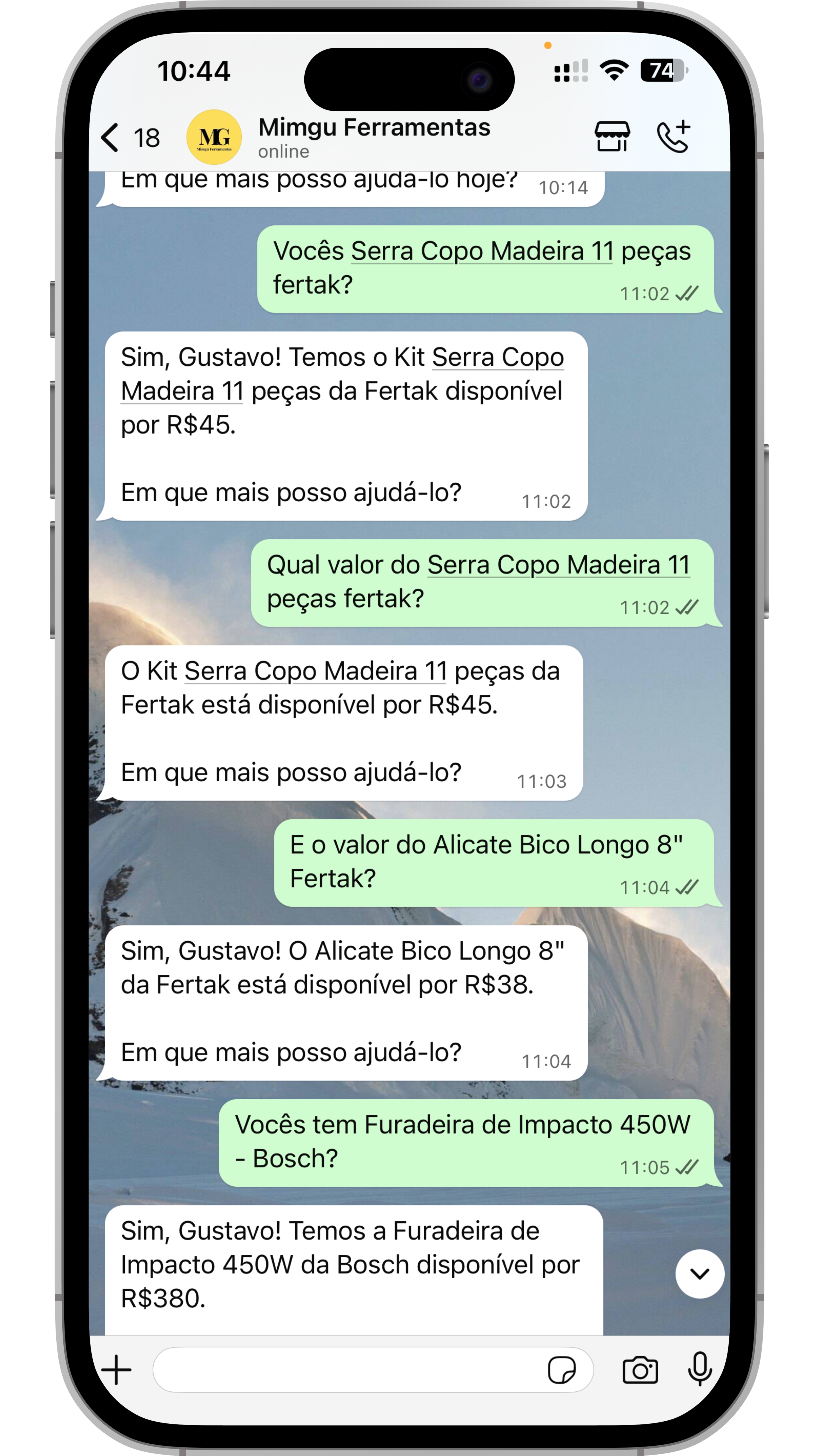 Exemplo: Consulta de Vendas